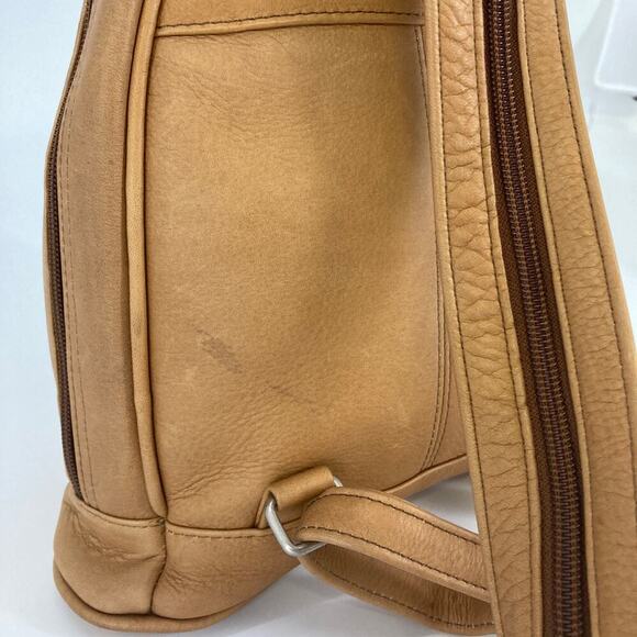 LE DONNE MINI SOFT TAN LEATHER BACKPACK - Picture 5 of 16